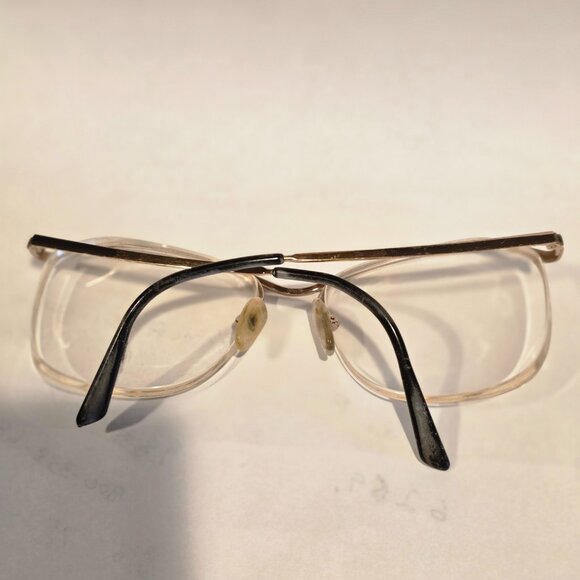 Logo Paris Gold Metal Half Rim Frame Eyeglasses 231-02 000 53 15 - Picture 8 of 15